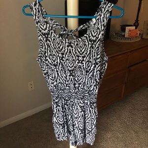 Black and White Romper